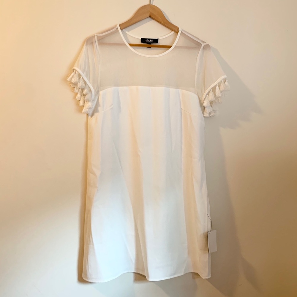 Lulus White Tassel Dress